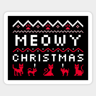 Merry Christmas in cat Sticker